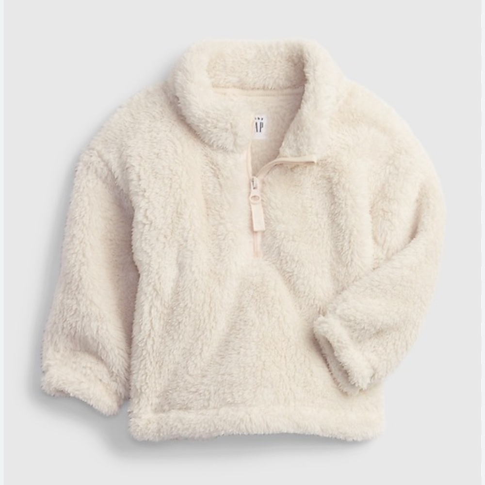 Baby Gap Sherpa quarter zip